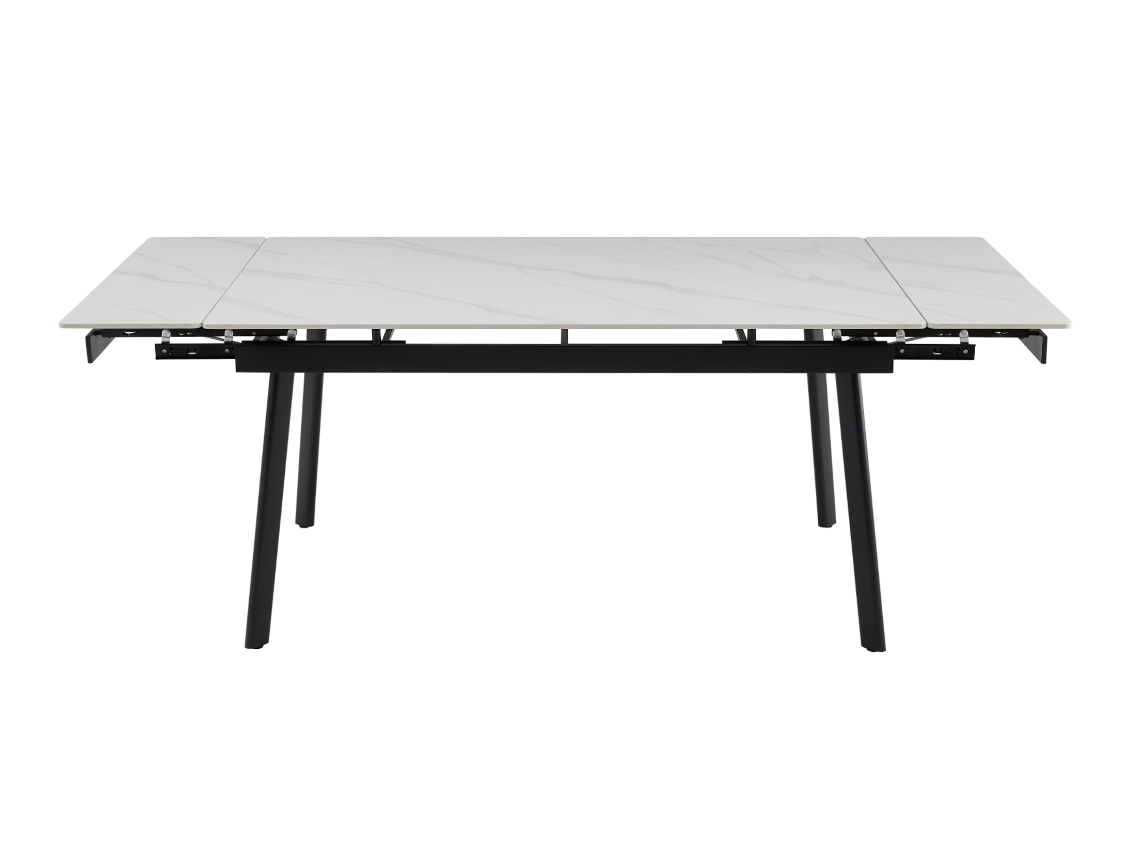 Стіл обідній розсувний Vetro Mebel 1500- 2100x900x760 мм Білий мармур/Чорний (TМ-98) - фото 3 Стіл обідній розсувний Vetro Mebel 1500- 2100x900x760 мм Білий мармур/Чорний (TМ-98) - фото 3