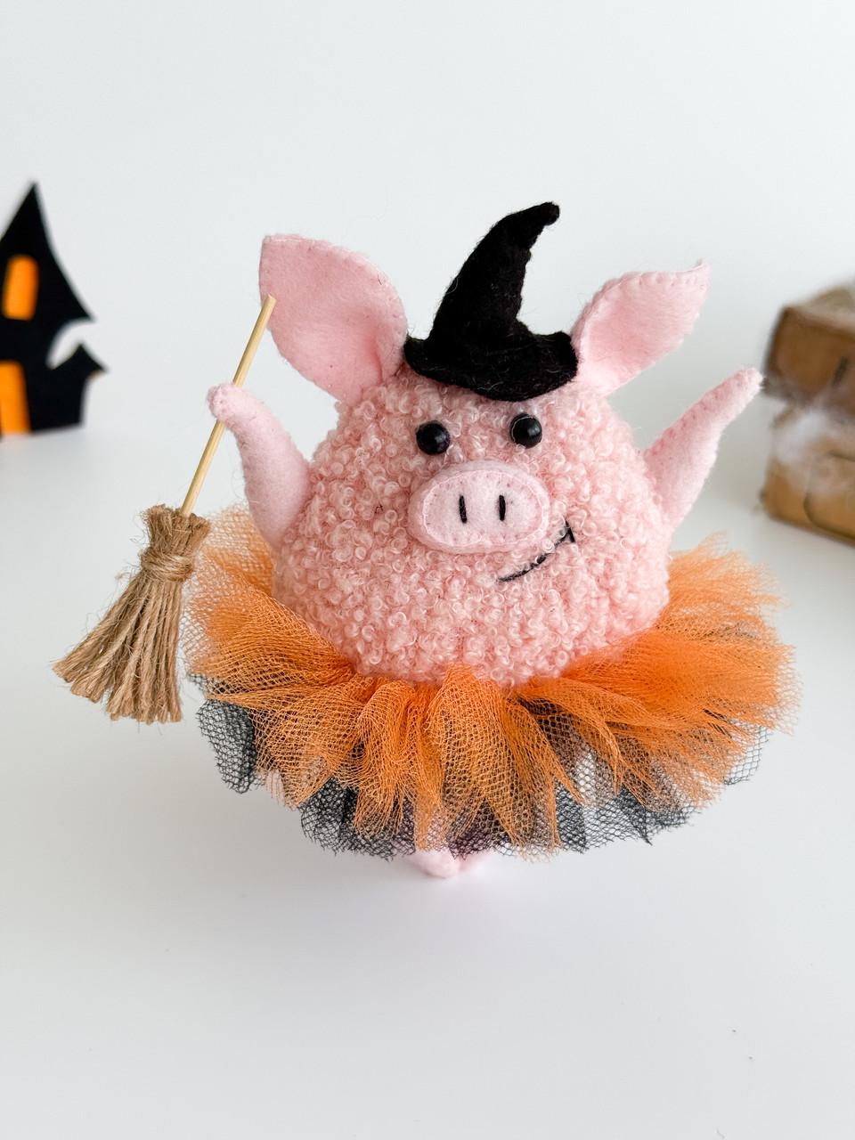 Игрушка Свинка-Ведьмочка и букле (29528491) - фото 6