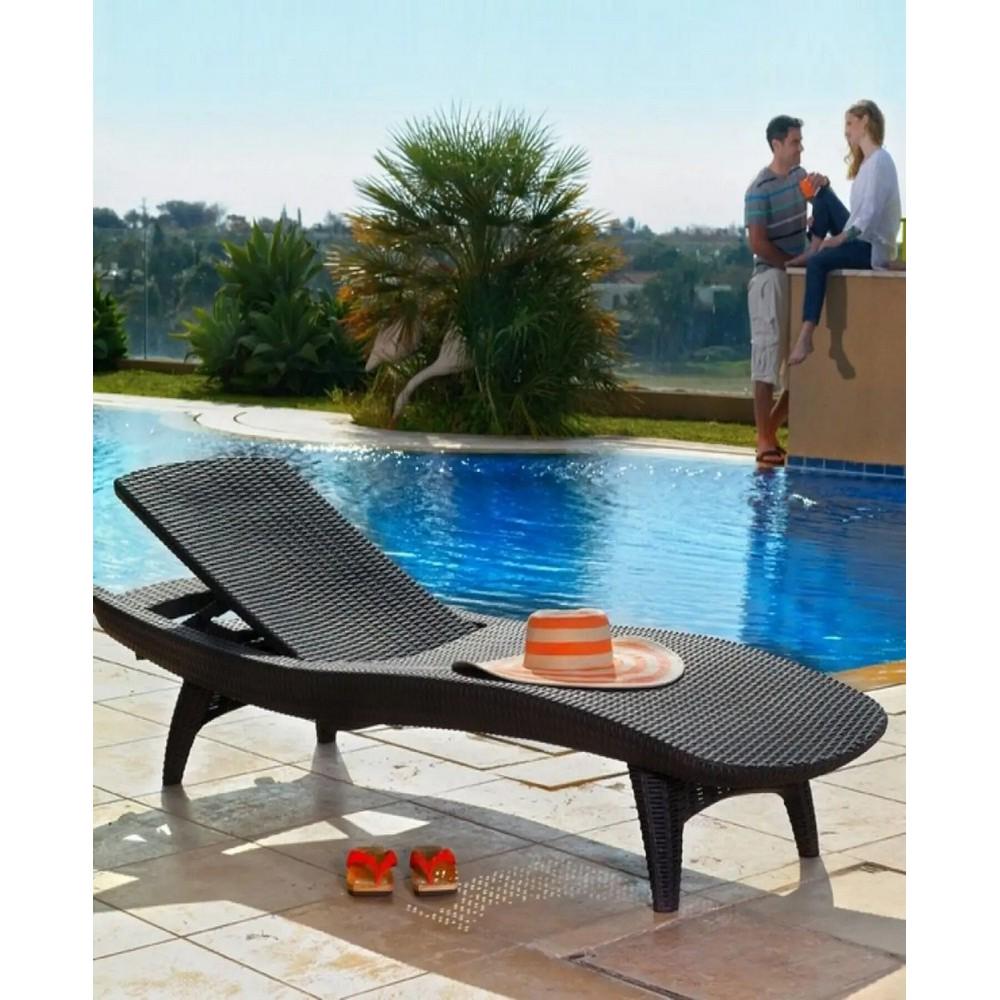 Шезлонг Keter Pacific Графитовый (230674) - фото 2 Шезлонг Keter Pacific Графитовый (230674) - фото 2