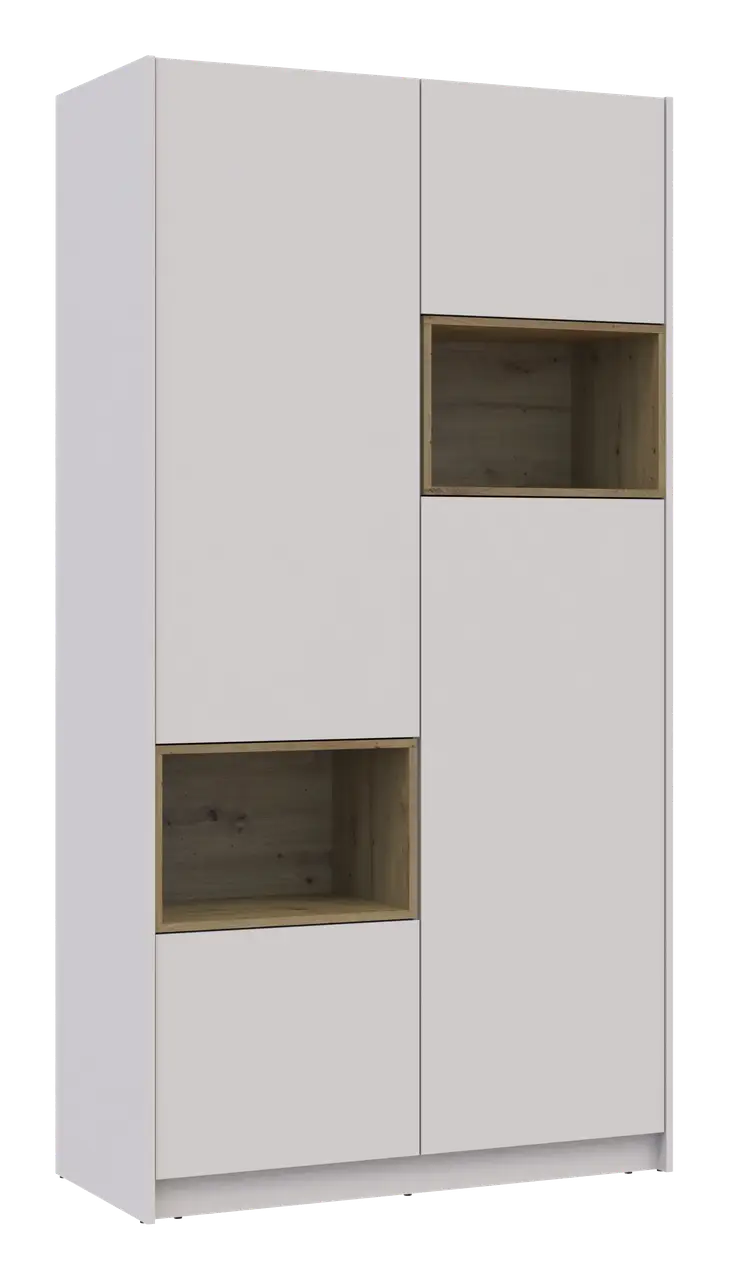 Шафа для одягу з нішею Doros Дейл 2 ДСП 115,2х52х220 см Кашемір/Дуб Артізан (80737725) - фото 2