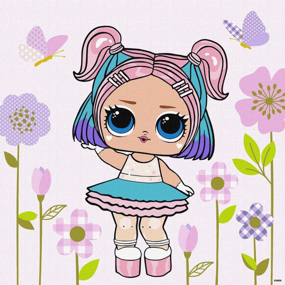 Картина за номерами Ideyka L.O.L. Surprise! HipHop4Lyfe CandyQT KHO1104 40х40 см (RLT54055)