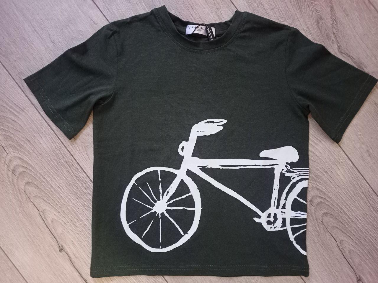 Футболка для мальчика Велосипед 122 см Зеленый (А0012369) - фото 2 Футболка для мальчика Велосипед 122 см Зеленый (А0012369) - фото 2