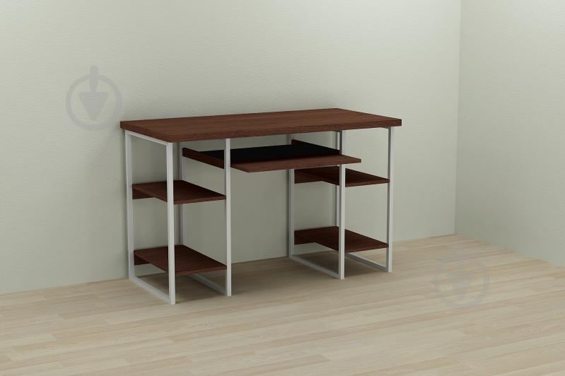 Компьютерный стол Ferrum-decor Тим 75x120x70 белый ДСП Венге 32мм