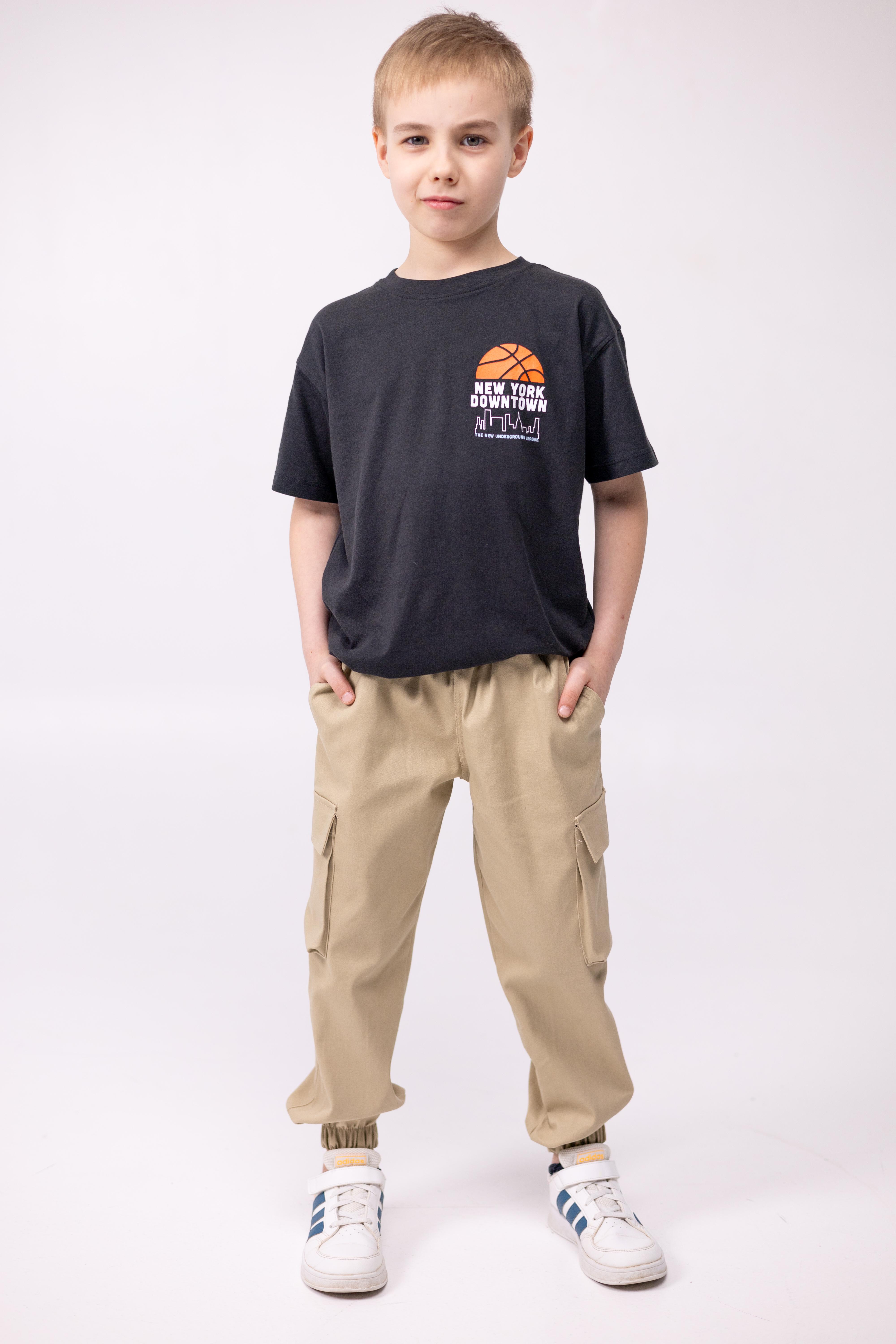 Джогеры детские на мальчика демисезонные р. 134 Бежевый (джбеж-134х2)