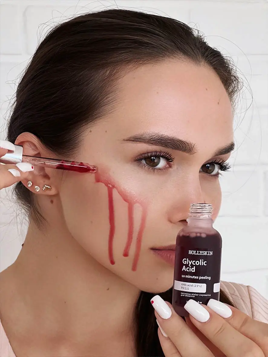 Кислотна пілінг-сироватка для обличчя HOLLYSKIN Glycolic Acid 30 мл (H0243) - фото 2 Кислотна пілінг-сироватка для обличчя HOLLYSKIN Glycolic Acid 30 мл (H0243) - фото 2