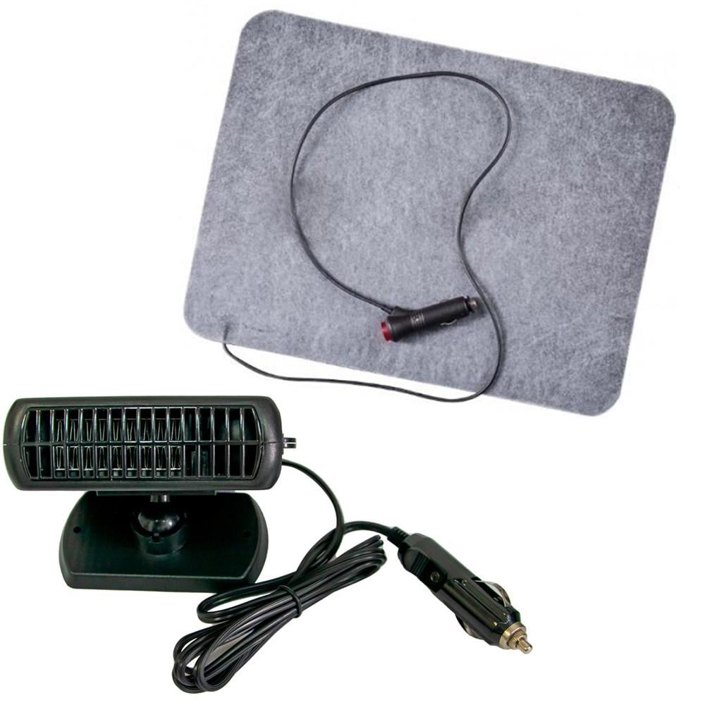 Обігрівач салону Тріо 02303 Auto heater Fan LJ-006 та килимок з підігрівом 200 Вт 32х42 см (3000130-TOP-2)