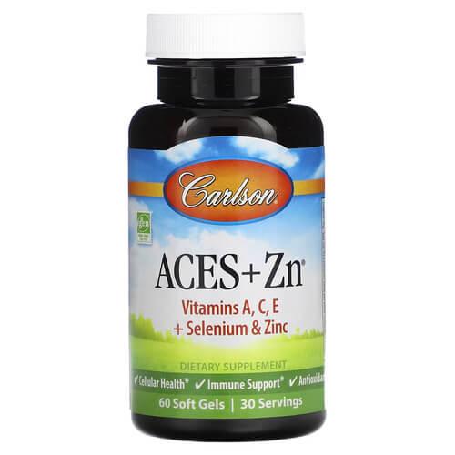 Витамин А Carlson Aces + Zn 60 Softgels (CAR-04420)