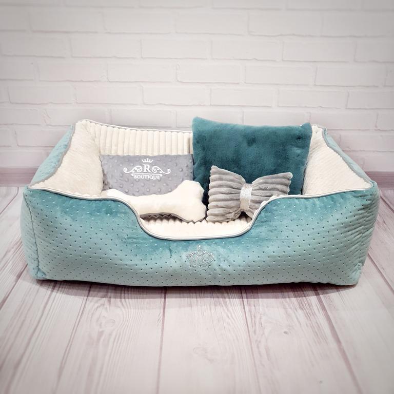 Лежанка для собак Amore mio Cane Брідж Boutique до 16 кг 80х60х23 см (DB-0032) - фото 3