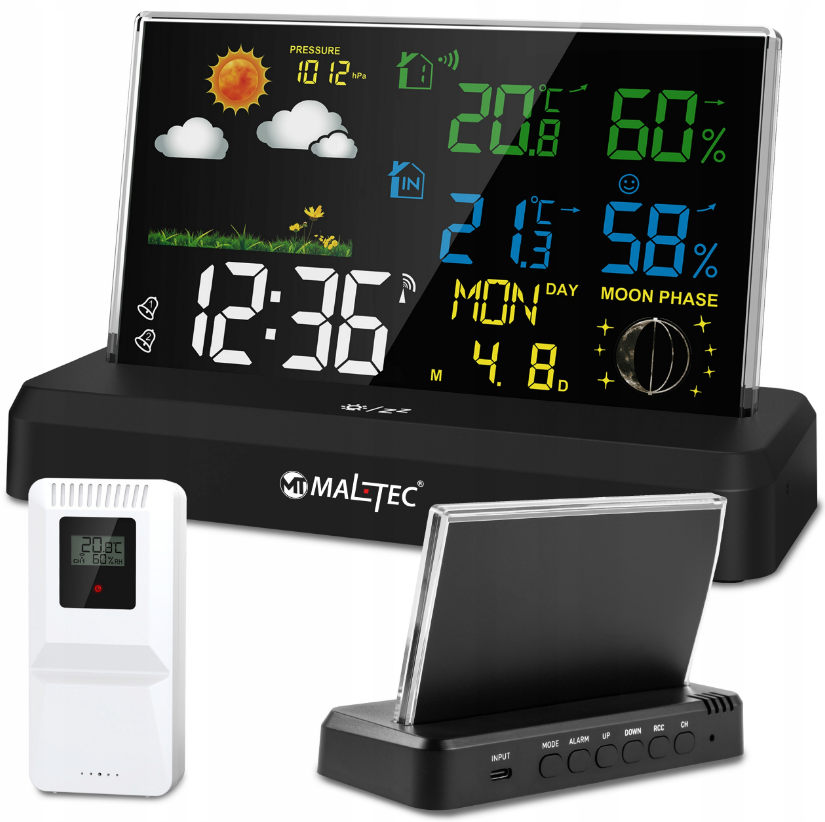 Метеостанция беспроводная Maltec Daily2000M (29356330) - фото 2