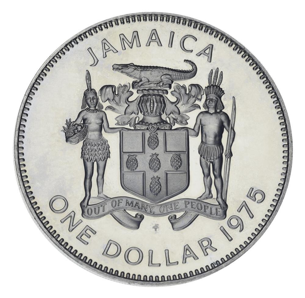 Коллекционная монета Ямайка 1 доллар 1975 UNC (М23829)