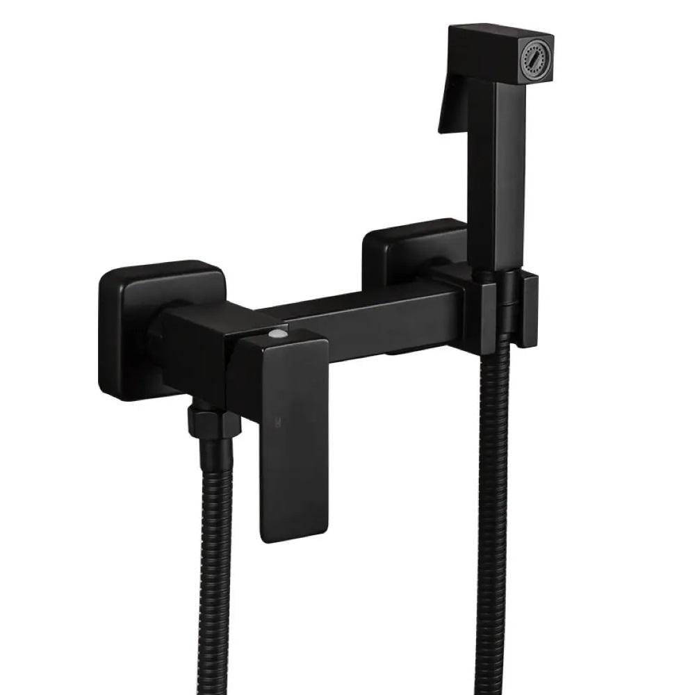 Змішувач для гігієнічного душу Frap F7504-6 настінного монтажу Чорний (171303) Змішувач для гігієнічного душу Frap F7504-6 настінного монтажу Чорний (171303)