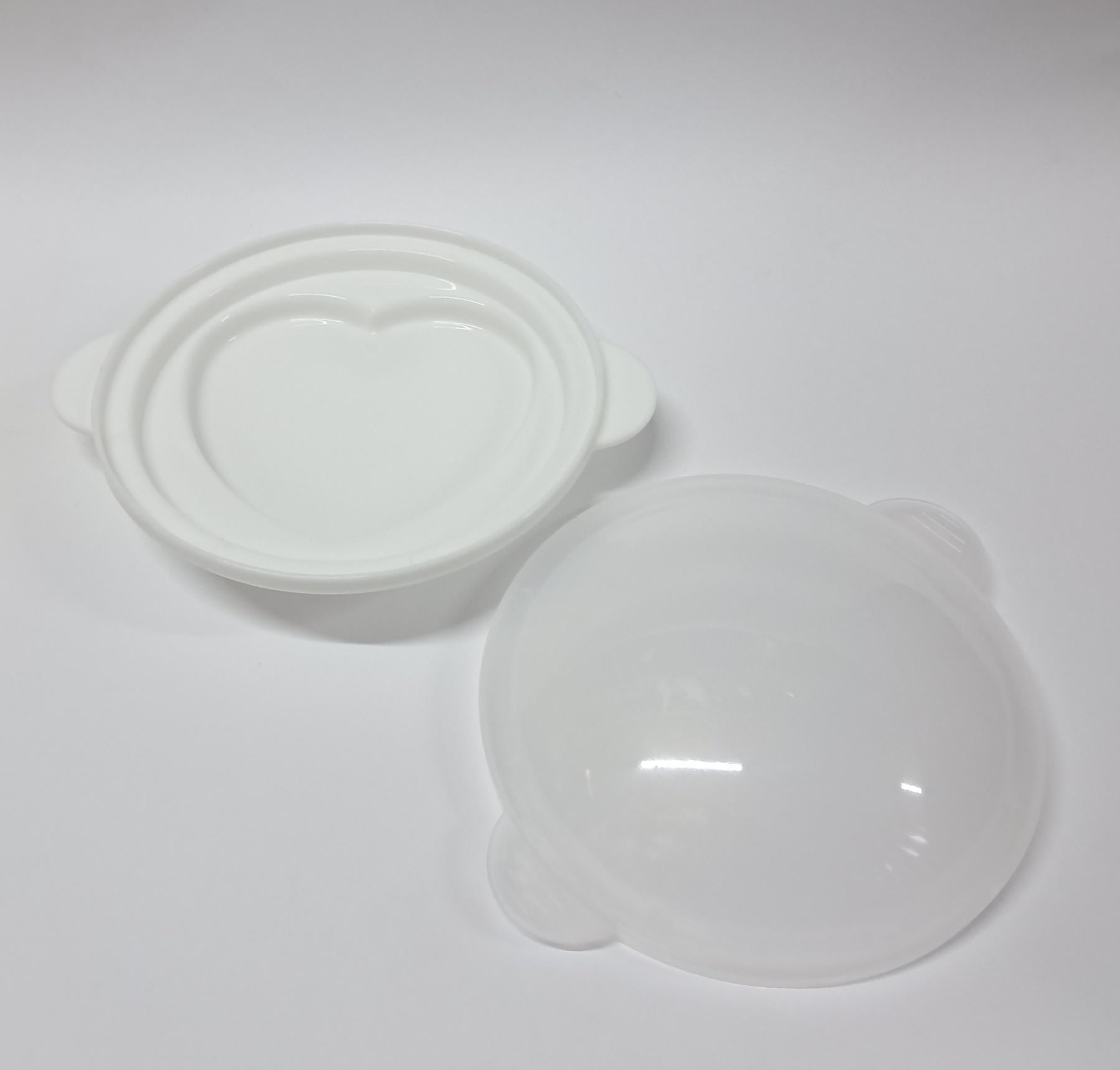 Форма для приготовления яиц в микроволновке сердце Белый (PP-158)