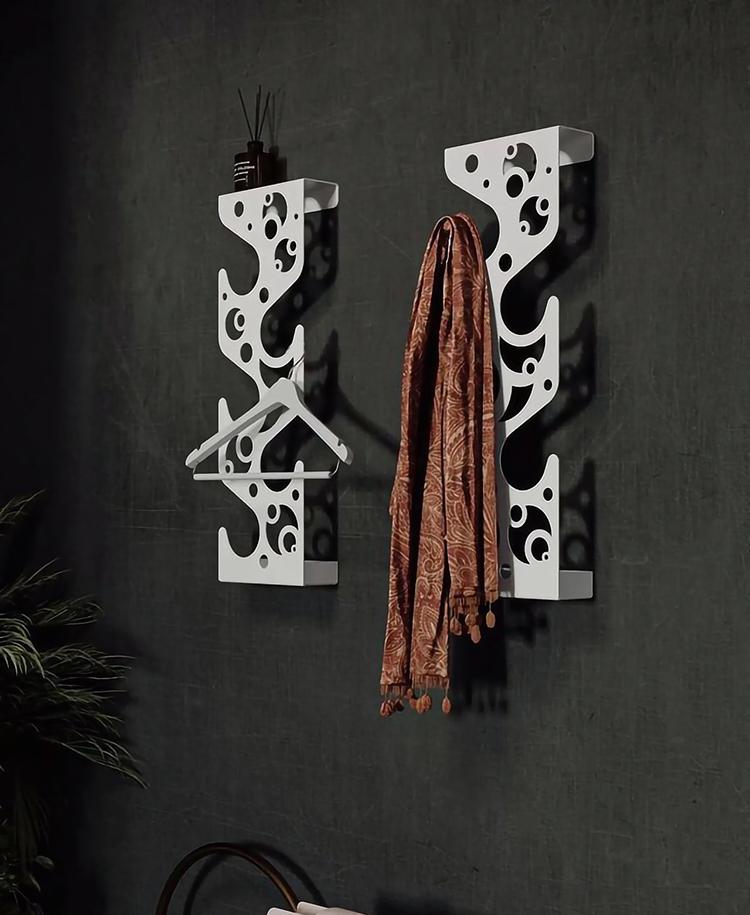 Вешалка вертикальная NC Home Figure с узором Белый (110349) - фото 3 Вешалка вертикальная NC Home Figure с узором Белый (110349) - фото 3