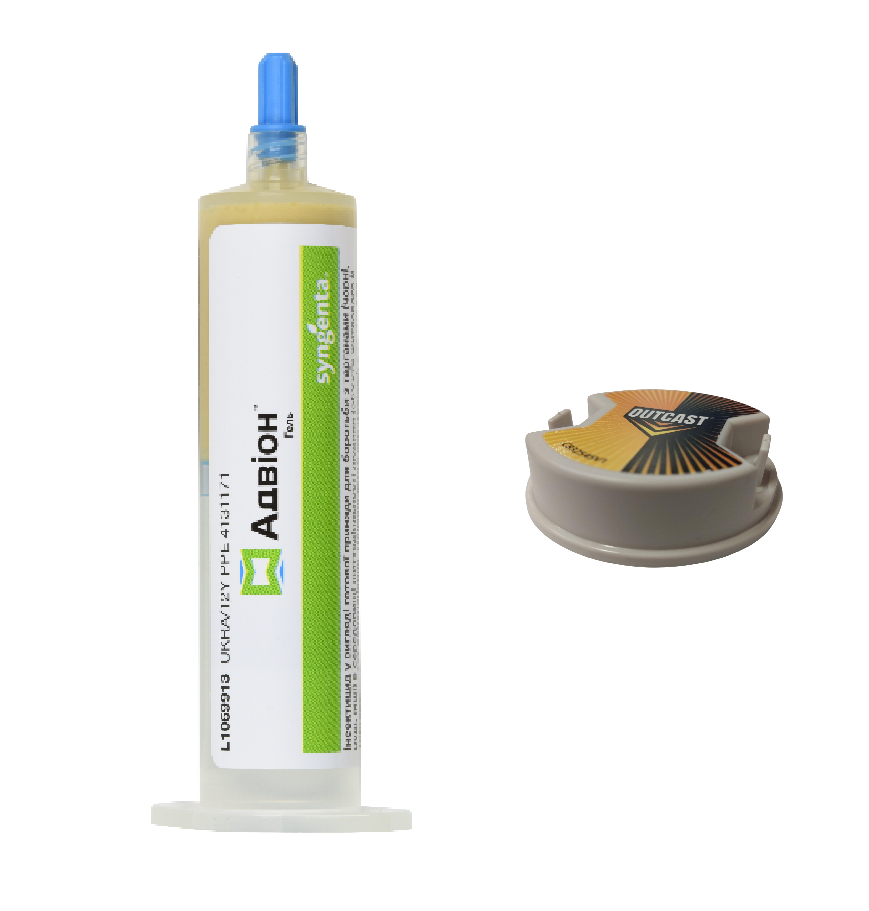 Гель от тараканов Syngenta Advion Cockroach Gel шприц 15 г/ловушка Outcast 5 г (2864093456) Гель от тараканов Syngenta Advion Cockroach Gel шприц 15 г/ловушка Outcast 5 г (2864093456)