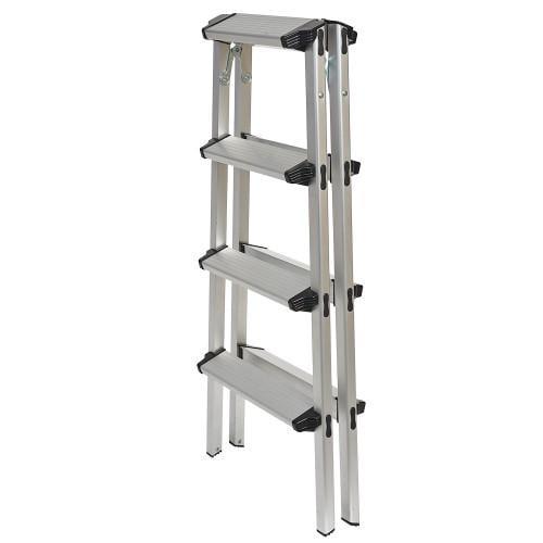 Лестница двухсторонняя алюминиевая Кентавр 4Д (000148550) - фото 6