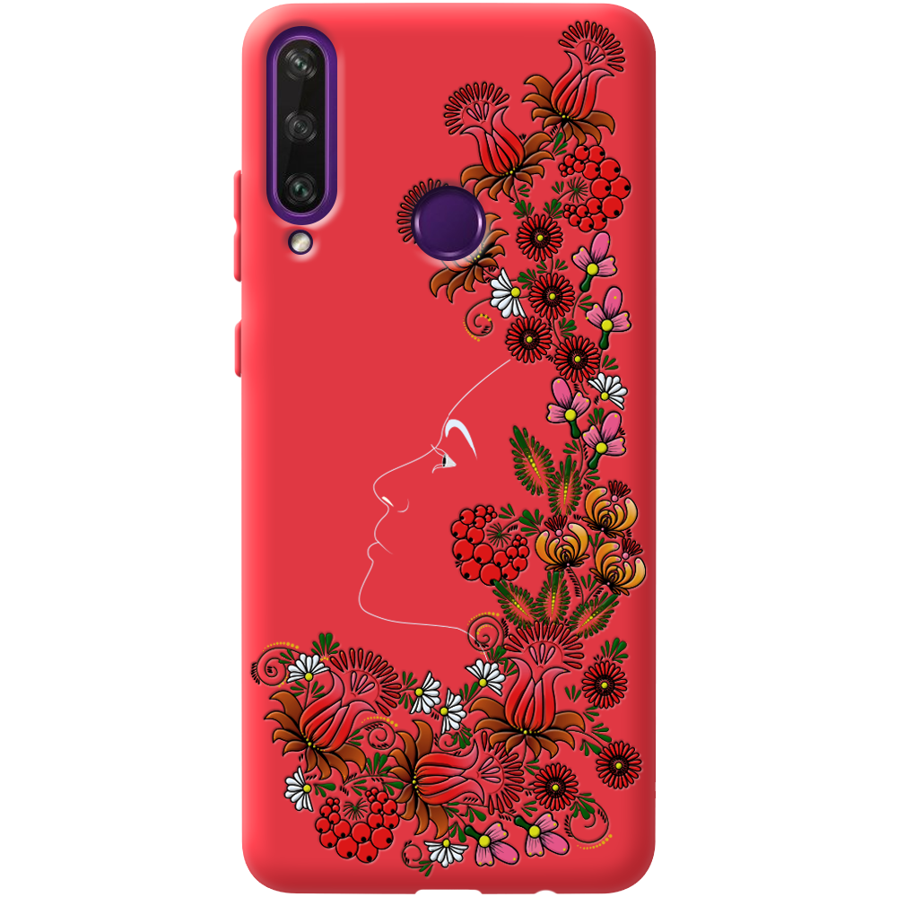 Чехол Boxface Huawei Y6p 3D Ukrainian Muse Красный силикон (40017-bk64-41525)