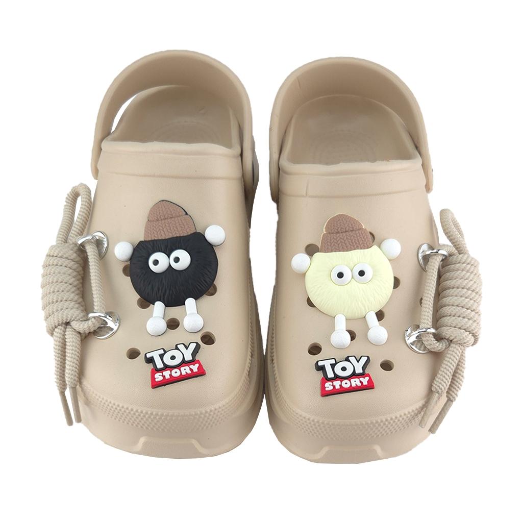 Кроксы женские с джибитсами р. 37/38 24 см Бежевый (622А-1-1) Кроксы женские с джибитсами р. 37/38 24 см Бежевый (622А-1-1)