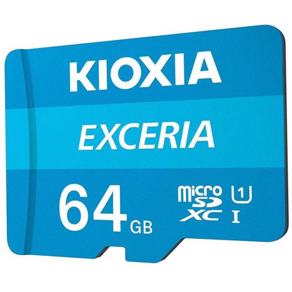 Карта пам'яті Kioxia MicroSDXC 64GB UHS-I Class 10 Exceria R100MB/s (LMEX1L064GG2) + SD-адаптер - фото 2