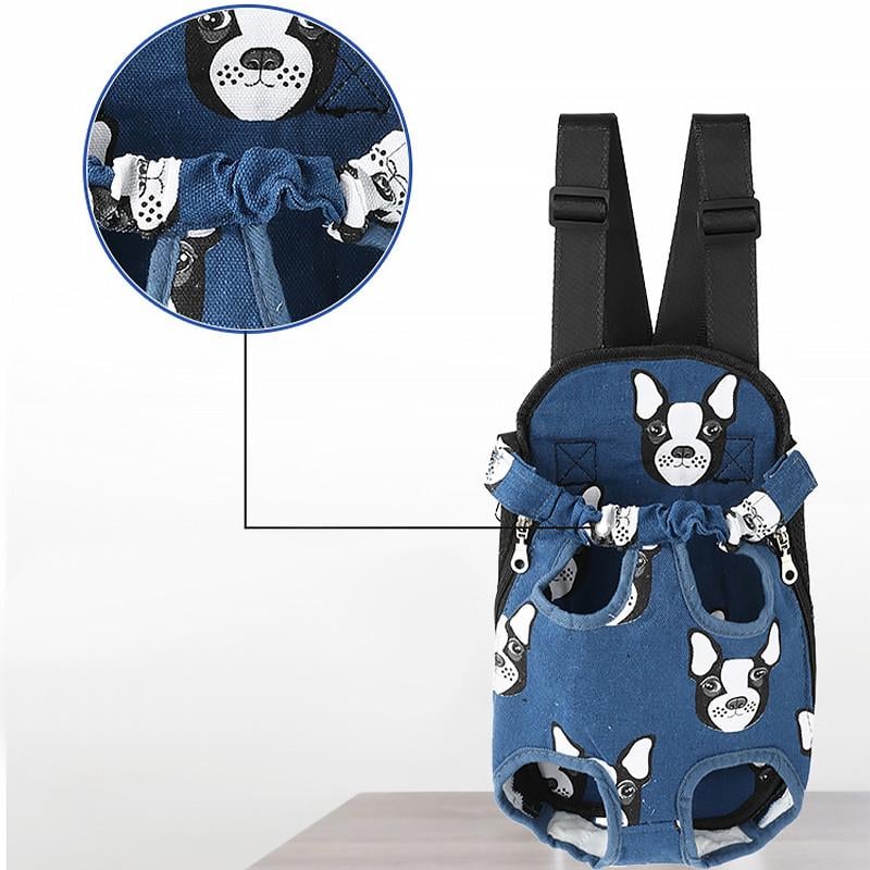 Рюкзак-кенгуру для животных Lesko SY210814 Dog M Blue - фото 3 Рюкзак-кенгуру для животных Lesko SY210814 Dog M Blue - фото 3