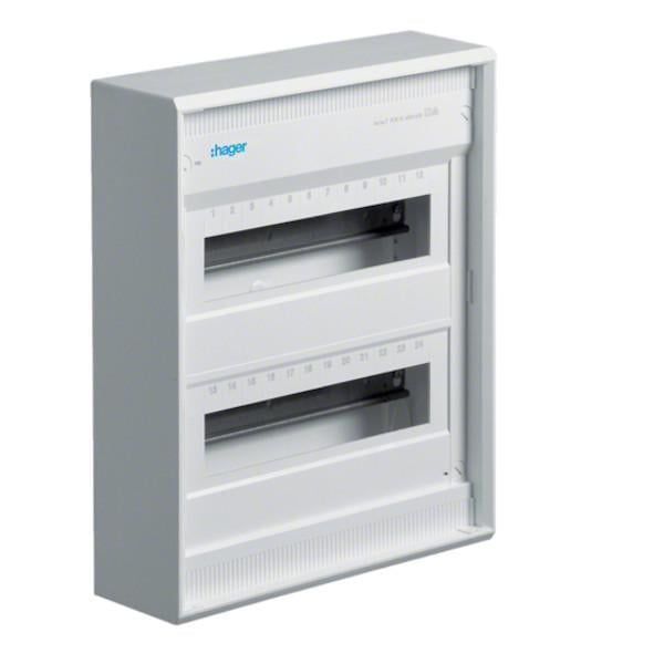 Щит розподільчий Hager Volta на 24 модулів без дверцят (28176546)