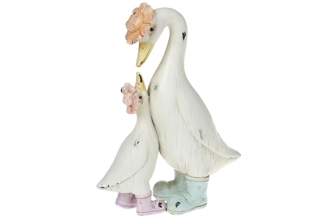 Декоративная статуэтка BonaDi Гусыня с гусёнком (707-089)