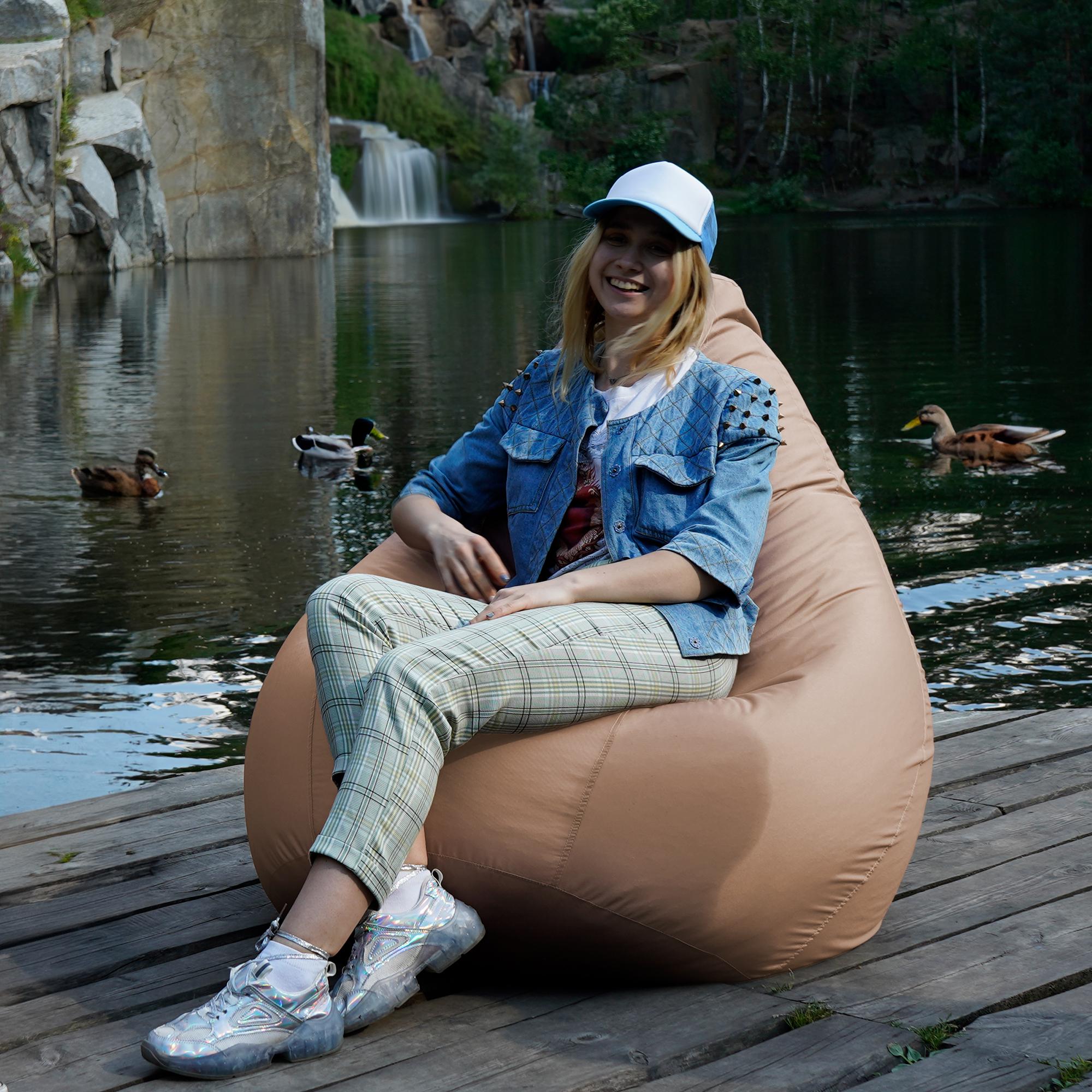 Кресло-мешок Студия Комфорта Груша оксфорд флекс 150х100 см Бежевый (9012314) - фото 7 Кресло-мешок Студия Комфорта Груша оксфорд флекс 150х100 см Бежевый (9012314) - фото 7