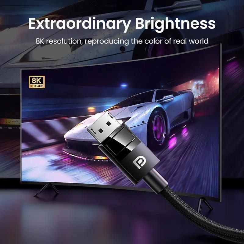 Кабель UGREEN DP114 DisplayPort v1.4 5 м Black (80394) - фото 2