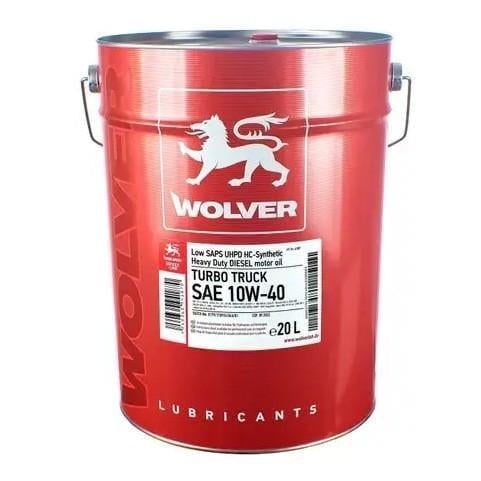 Моторное масло WOLVER TURBO TRUCK SAE 10W-40 20 л (11606)
