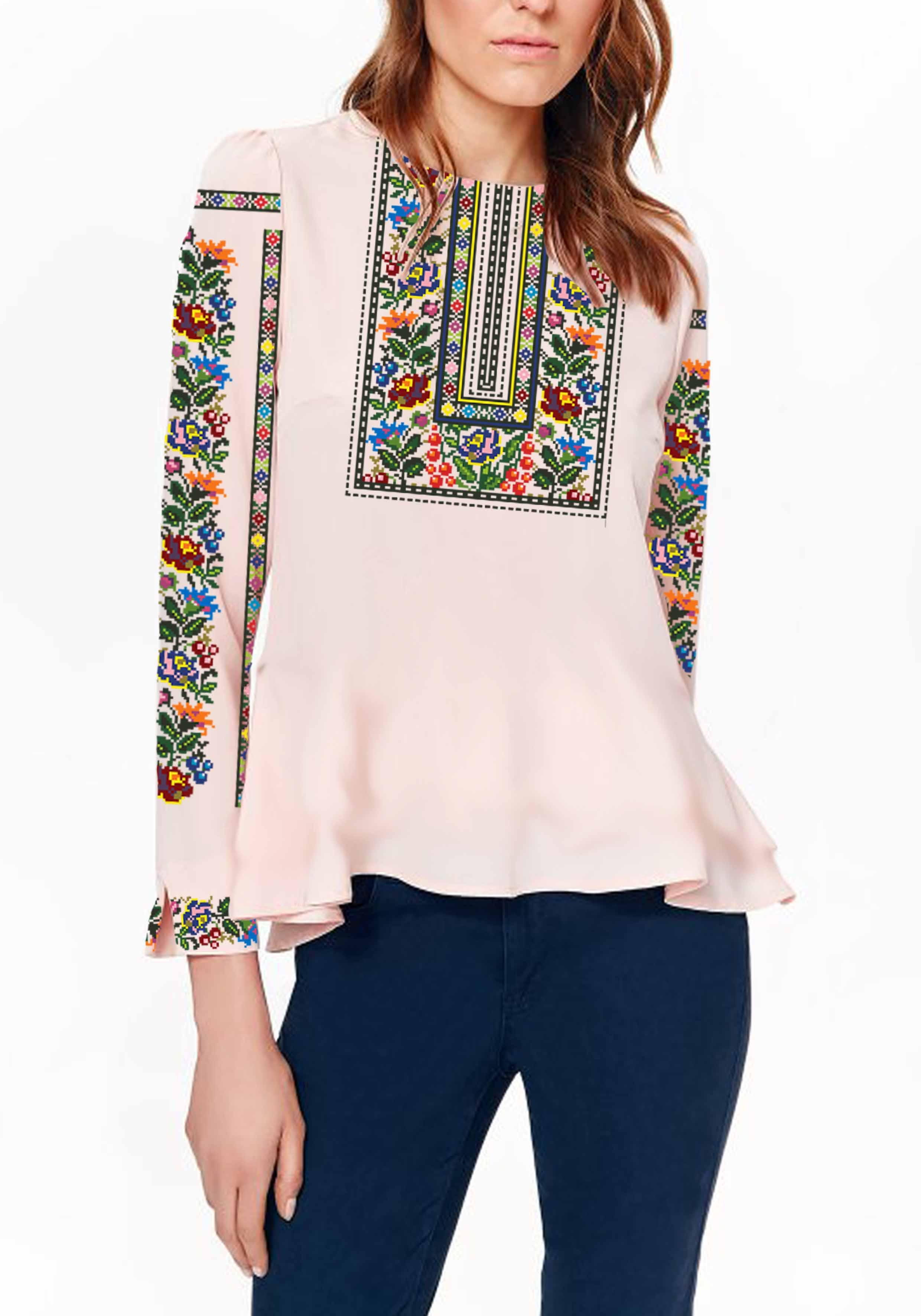 Заготовка для вишивки нитками/бісером габардин (СЖГ-159)