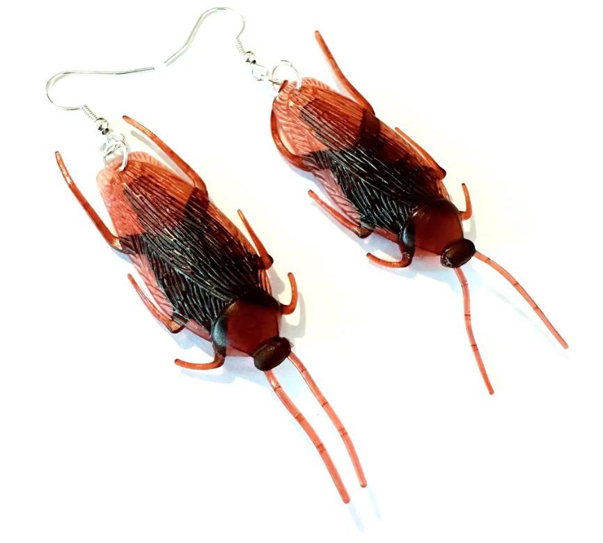 Серьги женские в виде таракана (2450824266)