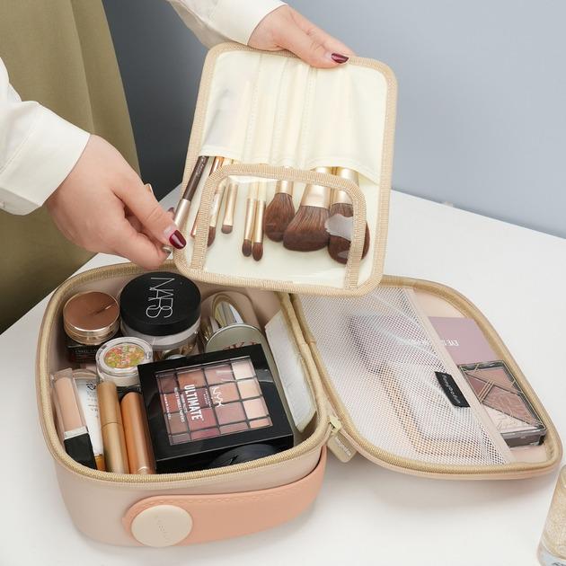 Косметичка Fungoofun EVA водонепроникна з відділеннями і вкладишем для пензликів Жовтий (906337) - фото 6 Косметичка Fungoofun EVA водонепроникна з відділеннями і вкладишем для пензликів Жовтий (906337) - фото 6