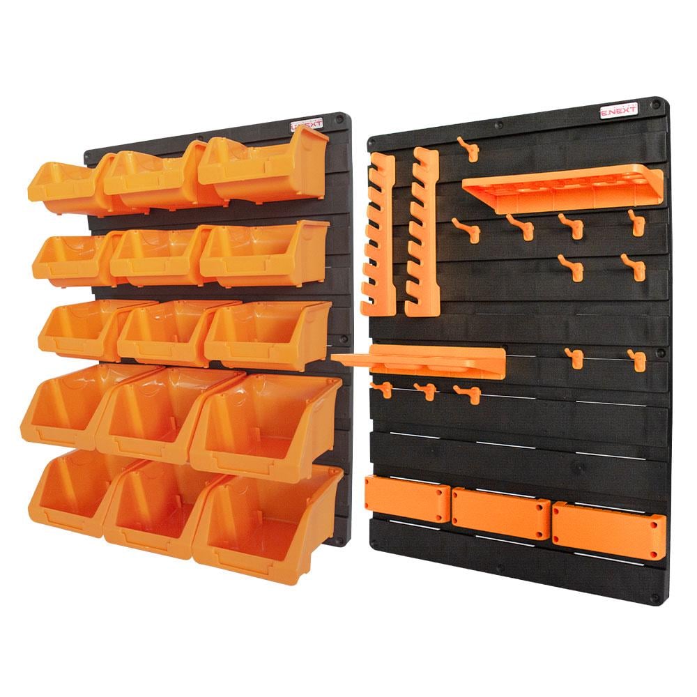 Органайзер E.NEXT e.toolbox.pro.26 35 элементов 825х210х585 мм настенный для инструментов пластиковый (t011026)