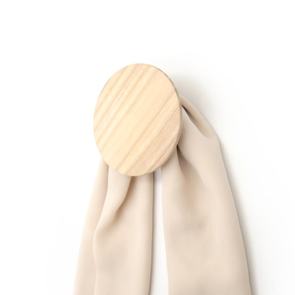 Крючок деревянный мебельный для одежды ø70 мм 1 шт. Ясень (48902) - фото 6