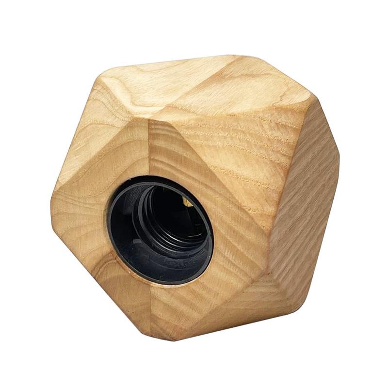 Деревянная накладка на патрон Е27 квадрат срез из Ясеня - фото 3 Деревянная накладка на патрон Е27 квадрат срез из Ясеня - фото 3