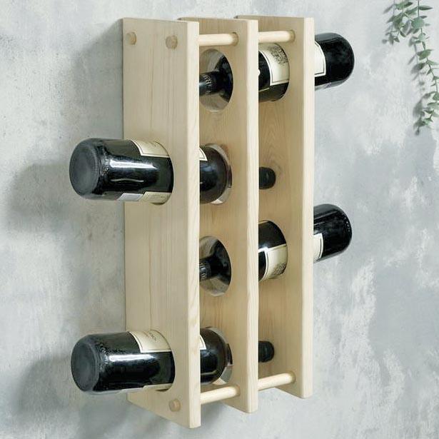 Полка для вина настенная из дерева Лакане Бланже (ПНК-028801)