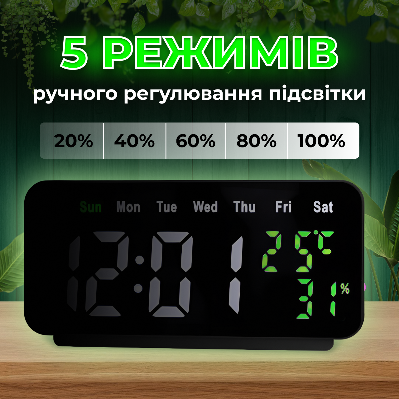 Часы настольные USB 19,8х10х2,6 см (25507479) - фото 7 Часы настольные USB 19,8х10х2,6 см (25507479) - фото 7