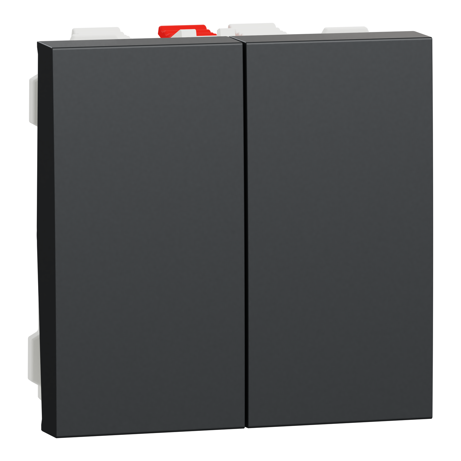Переключатель 2-клавишный Schneider Electric 2 модуля 10А Unica New Антрацит (NU321354) Переключатель 2-клавишный Schneider Electric 2 модуля 10А Unica New Антрацит (NU321354)