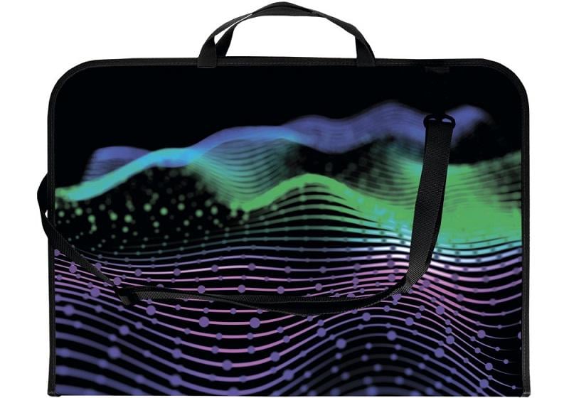 Портфель пластиковый А3 на молнии с длинной ручкой (30003-05)