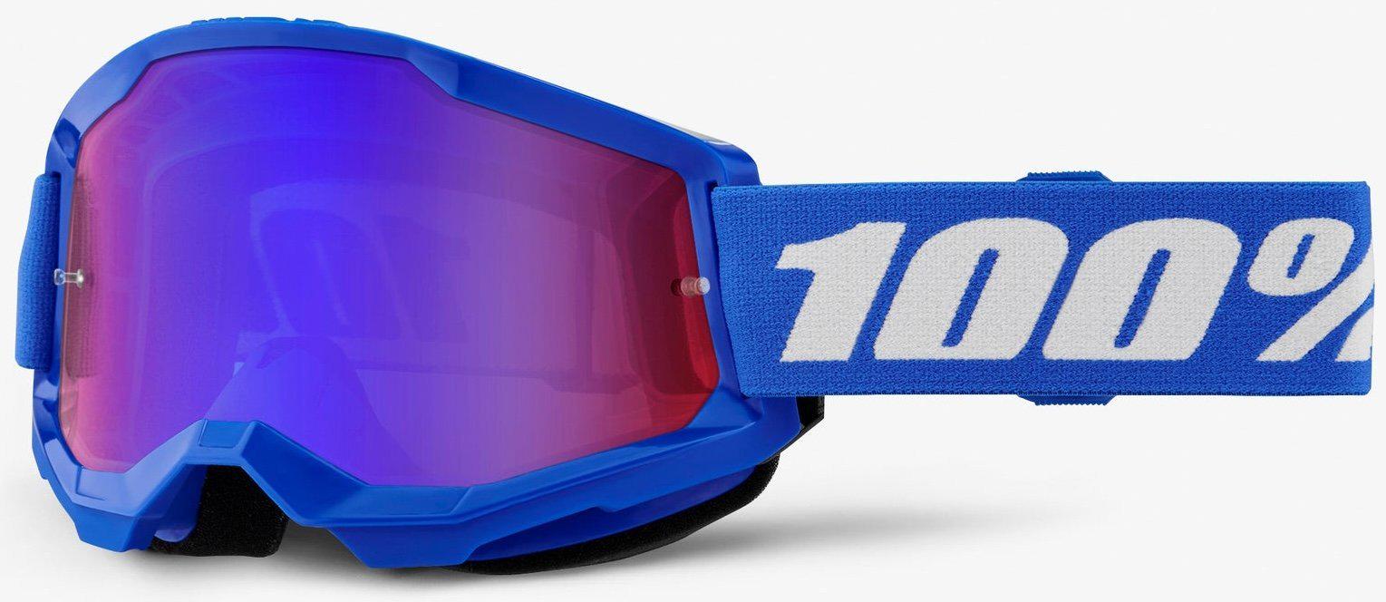 Мотоокуляри 100% STRATA 2 Goggle Blue/Mirror Blue Lens (34647)