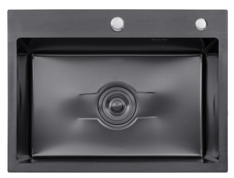 Кухонна мийка Kroner KRP Derby 5843HM PVD 2,5/0,5 мм (CV027241)