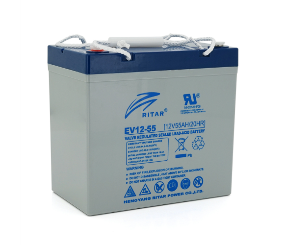Тяговий акумулятор Ritar EV12-55 12V 55Ah M5 (1866638939) - фото 1 Тяговий акумулятор Ritar EV12-55 12V 55Ah M5 (1866638939) - фото 1