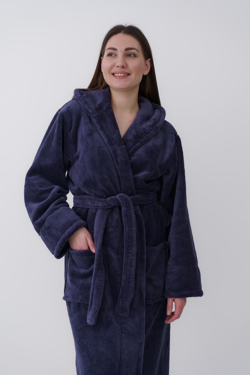 Халат жіночий UT Store HT01 XL Графітовий - фото 3