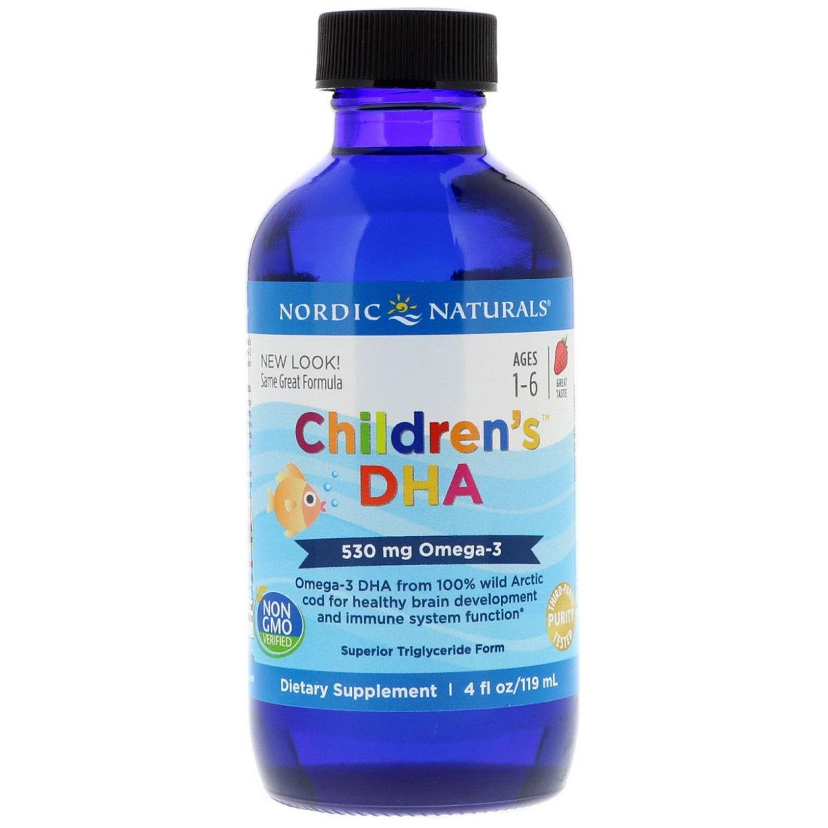 Риб'ячий жир ДГК для дітей Nordic Naturals Children's DHA Strawberry 119 мл (NOR56780)