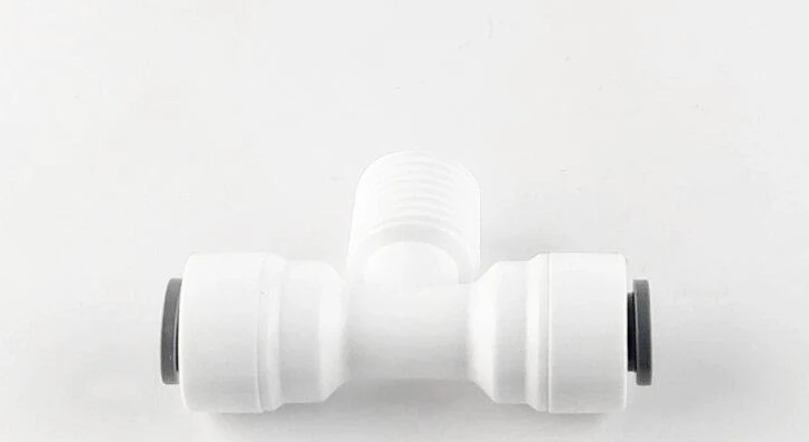 Фитинг Т-образный 1802-A трубка 1/4"-резьба 1/4"-трубка 1/4" (66778801675)