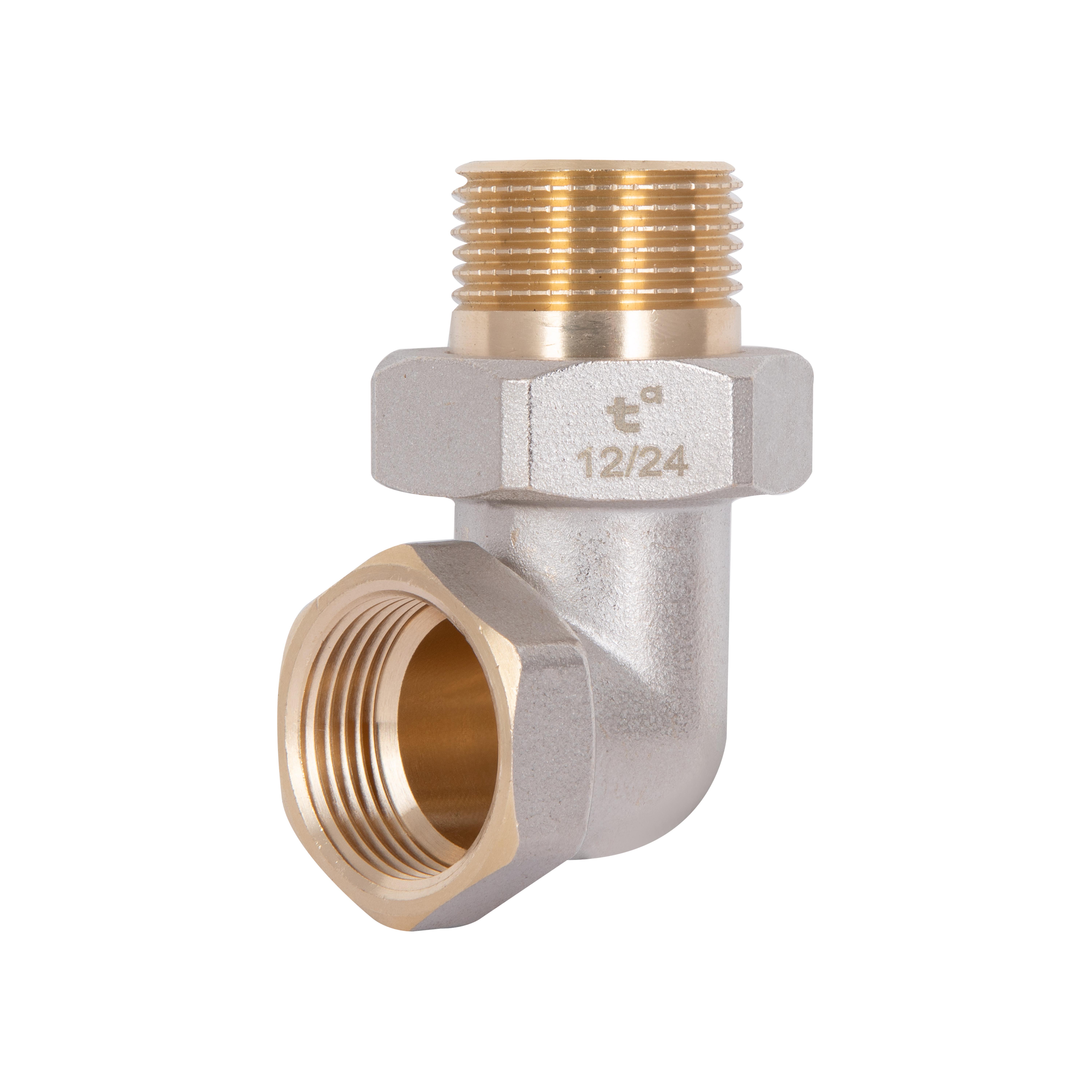 Соединение сгиб-американка Thermo Alliance Base 3/4" ВЗ никелированное угловое (SD191W20)