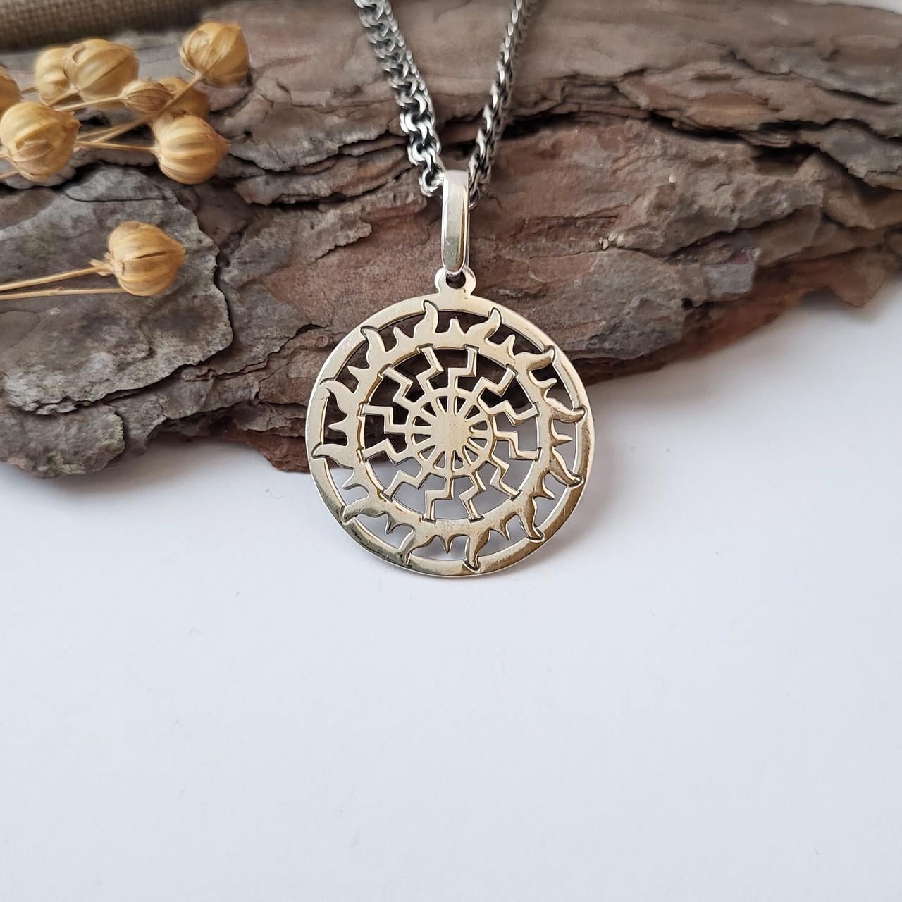 Подвеска серебряная Солнце 925 пробы 3,50 г (арт,89052ч)
