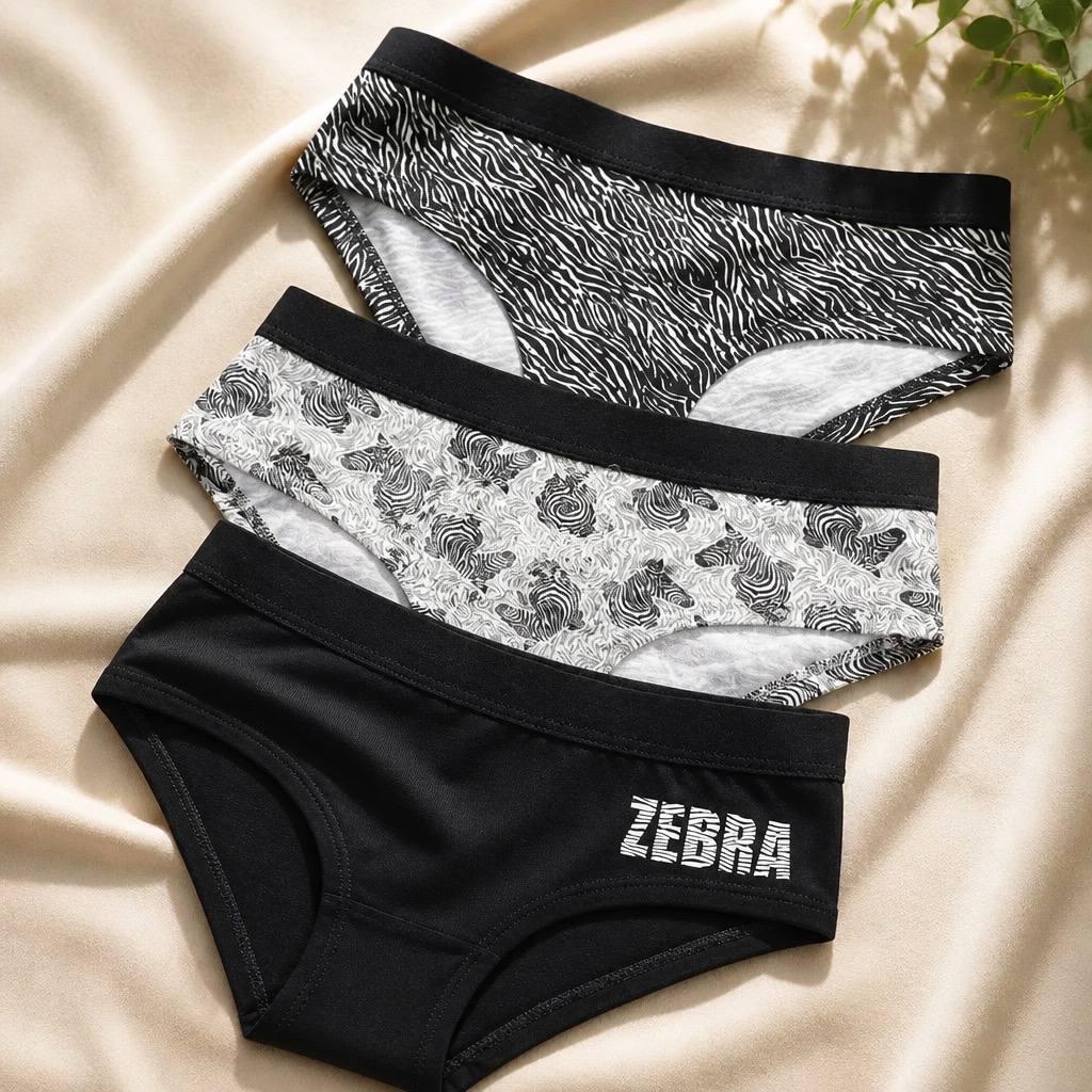 Комплект трусов для девочки-подростка BAYKAR ZEBRA Микс р. 7 164-170 см 13-14 лет (7606-139)