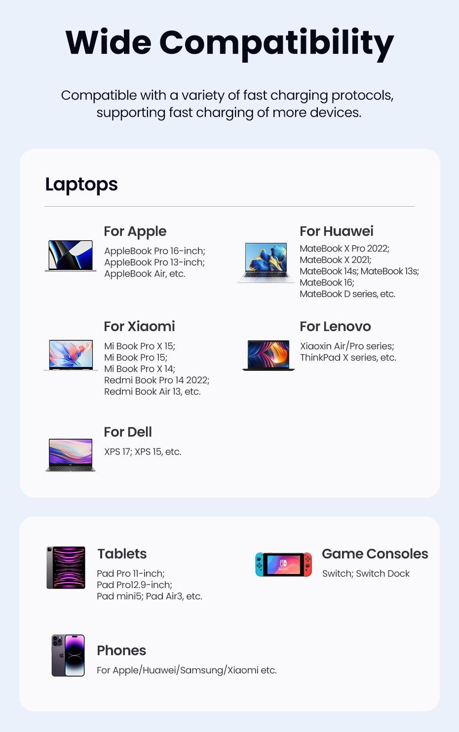 Зарядное устройство для Toocki Gan Desktop Charger 67w PD 67w Белый (26818678) - фото 4