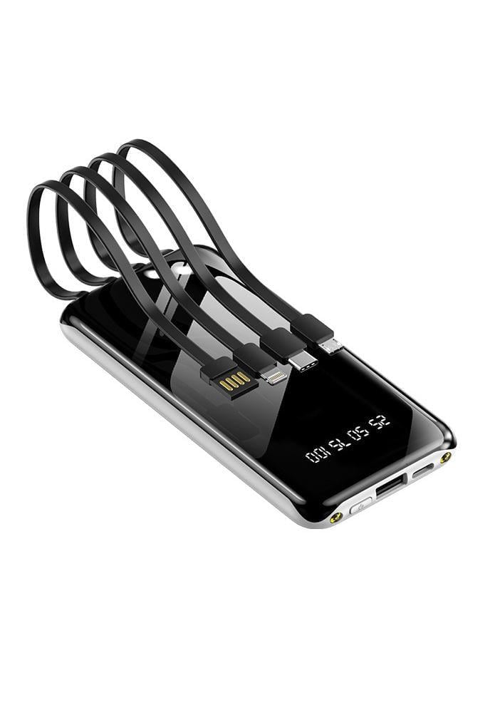 Наружный аккумулятор KJ-A215 с фонариком 10000 mAh 10 Вт Black (9090220)