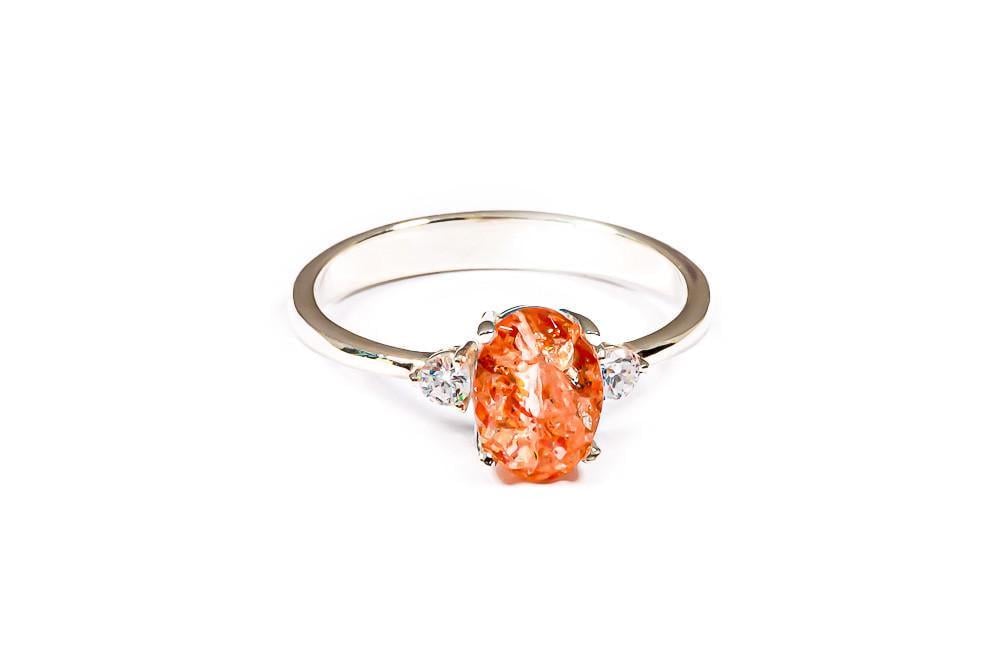 Кольцо из родированного серебра с солнечным камнем SK-0071 р. 19,5 (2243969758) Кольцо из родированного серебра с солнечным камнем SK-0071 р. 19,5 (2243969758)